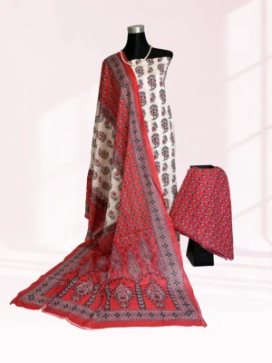 Gauri cotton unstitched suite set